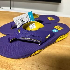 Reef Vibrant Purple and Yellow Sandals
